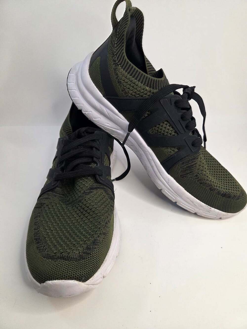 Avia Quickflash Knit Running Sneakers Olive Green